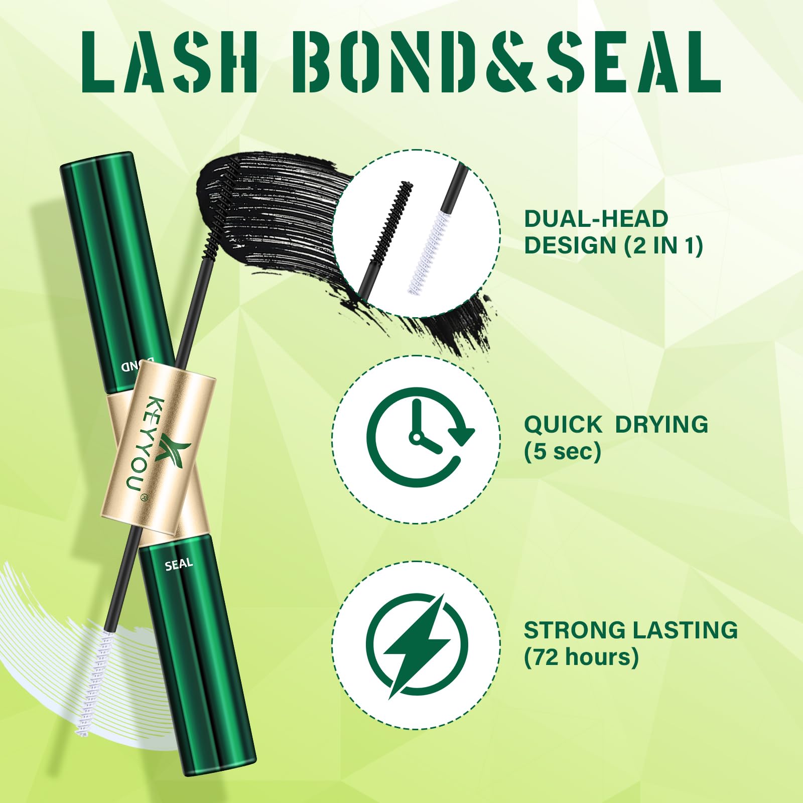 KEYYOU gentle remover oil detail for safe lash removal