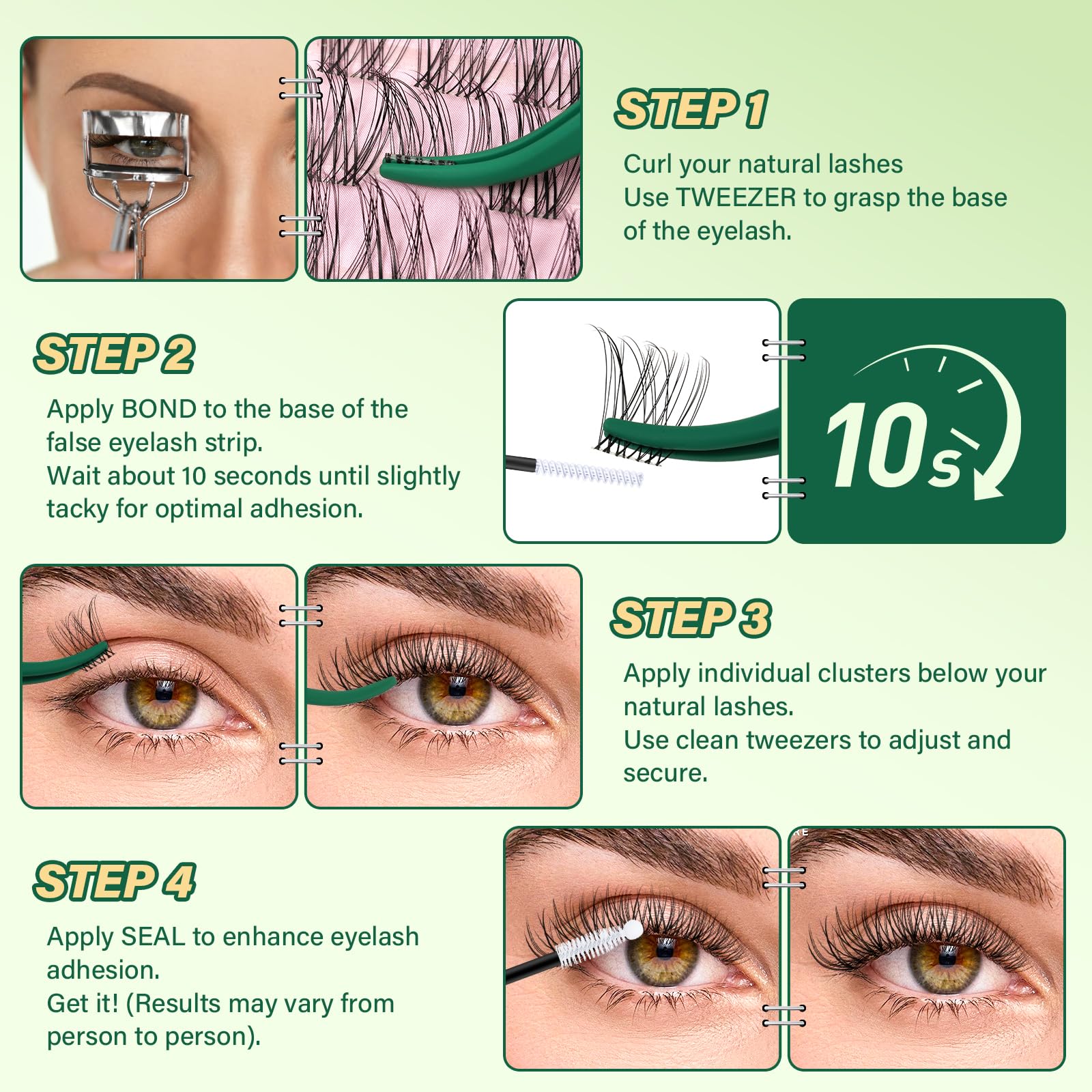 KEYYOU Safe ingredients highlighting a clean lash-care routine.