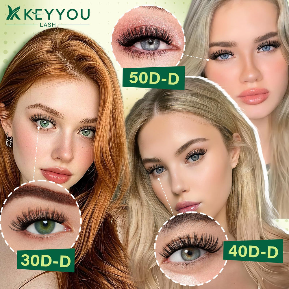 KEYYOU Seal bottle close-up shows moisture seal for durable lash retention.