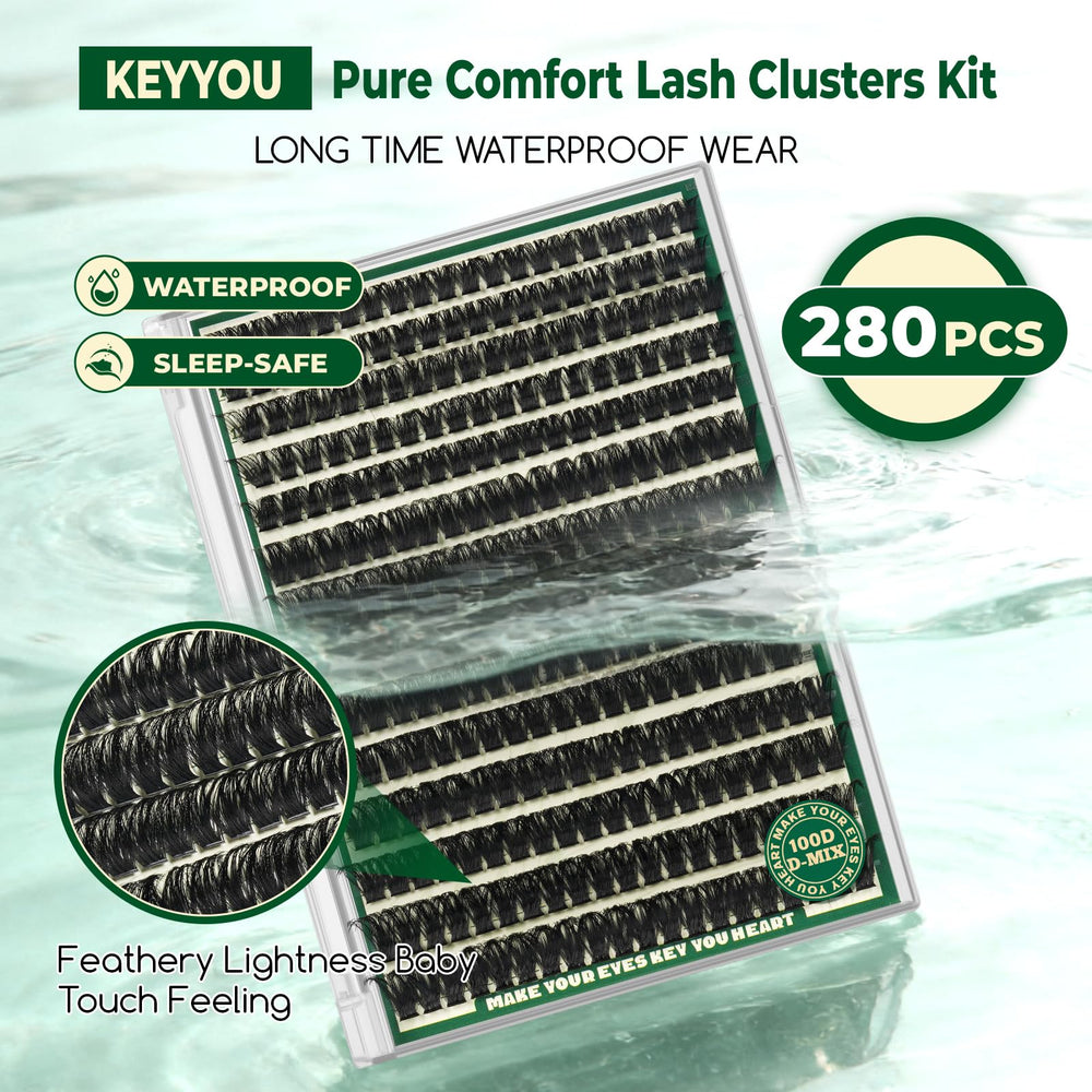 KEYYOU cluster lashes suit dates, parties, and everyday wear