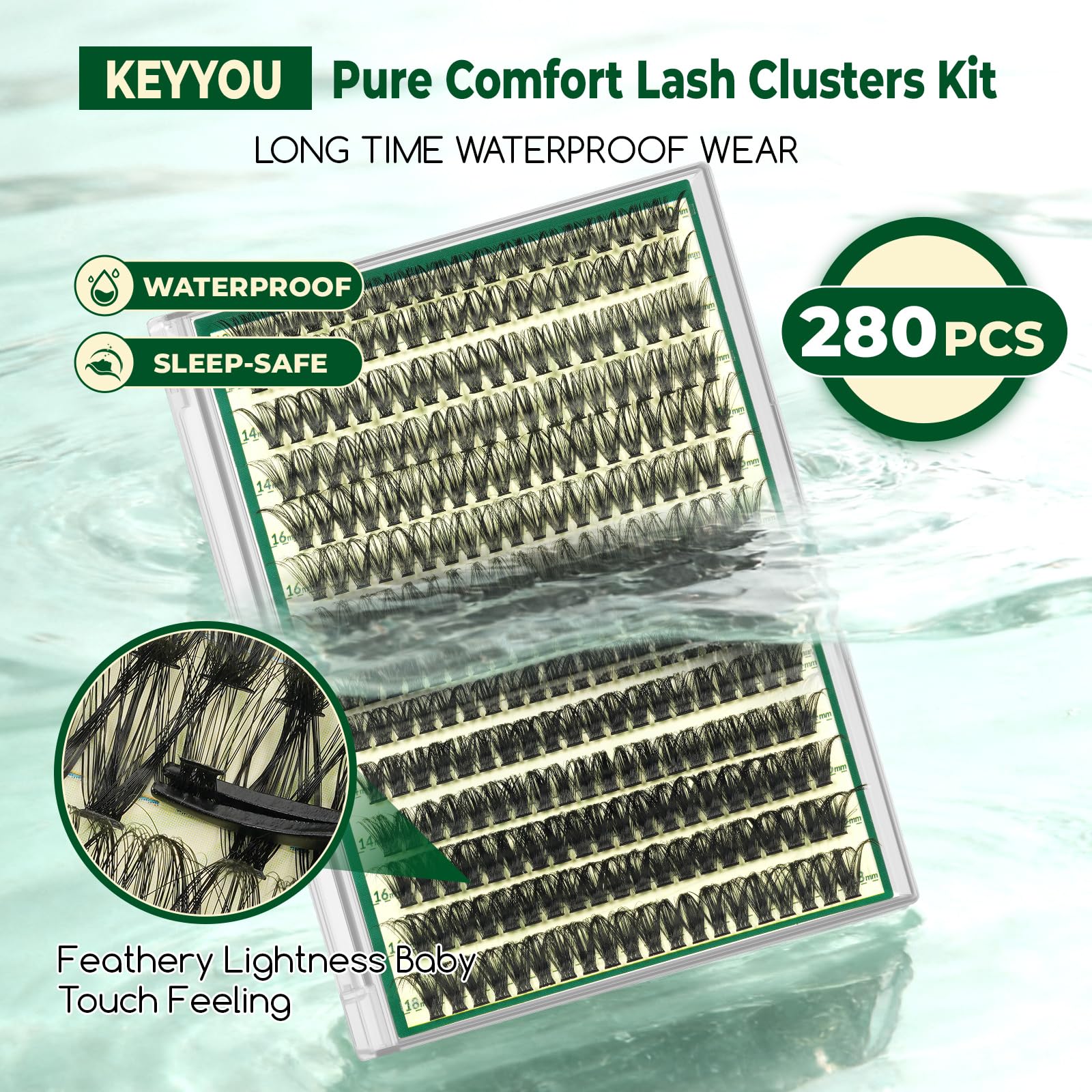KEYYOU volume fluffy look demonstration showing customizable length