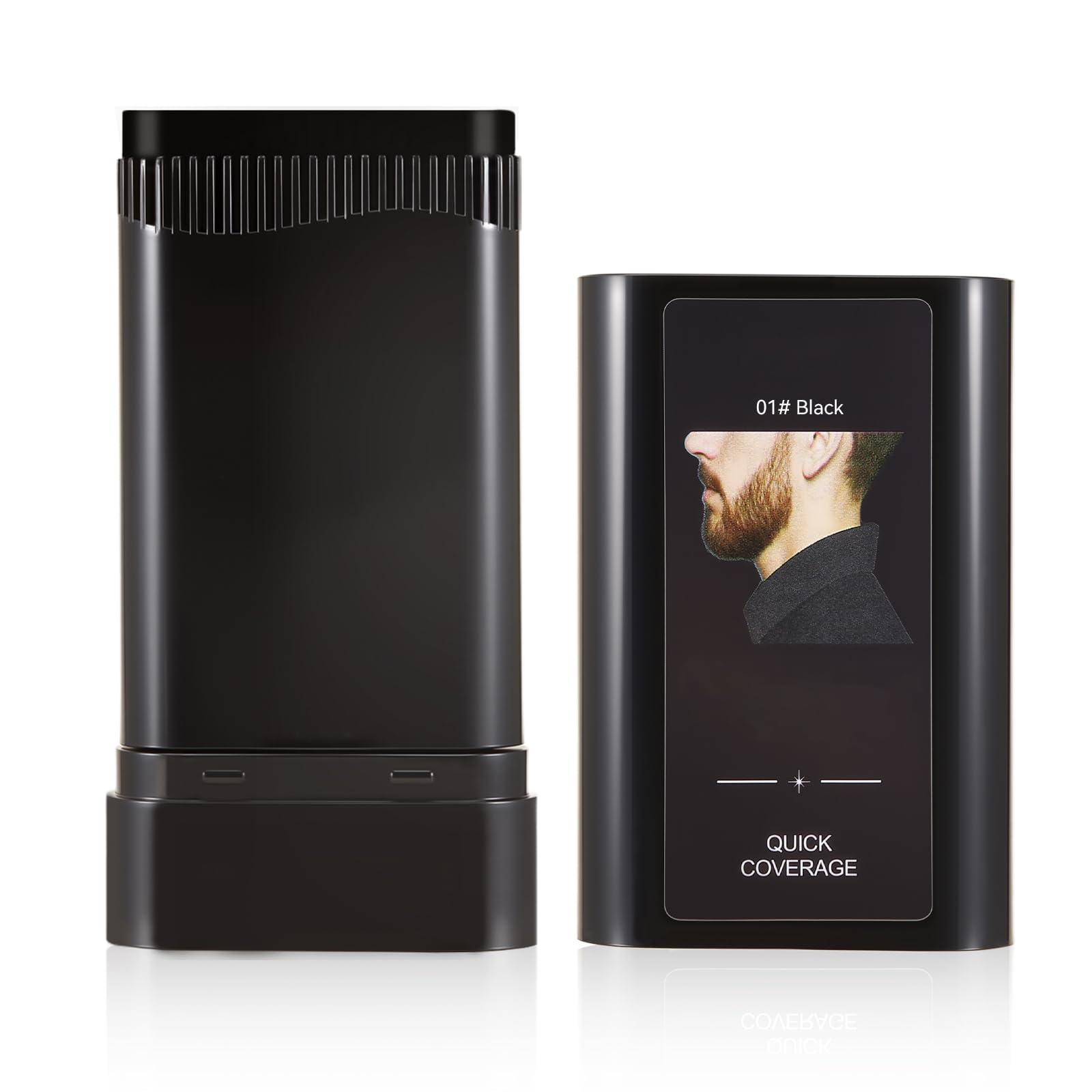 KGAJSGH beard touch-up stick with built-in comb for seamless gray coverage.