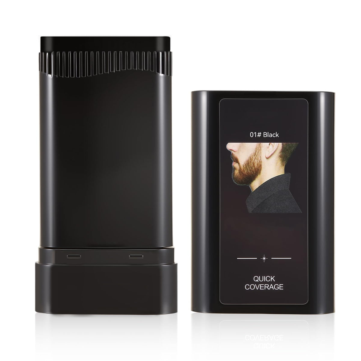 KGAJSGH beard touch-up stick with built-in comb for seamless gray coverage.