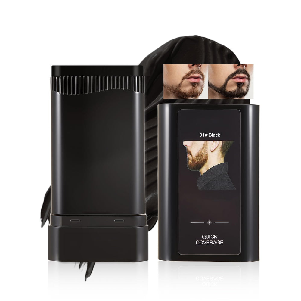 KGAJSGH beard touch-up stick full-coverage formula for natural-looking color in seconds.