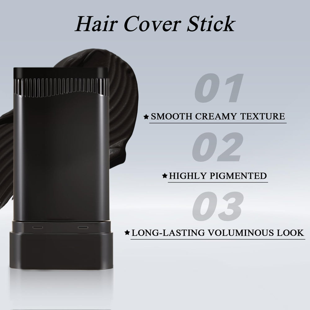 KGAJSGH beard touch-up stick in black shade blends authentically.