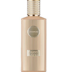 Khadlaj Caffe Latte bottle-angle shot highlighting creamy coffee notes for daily wear