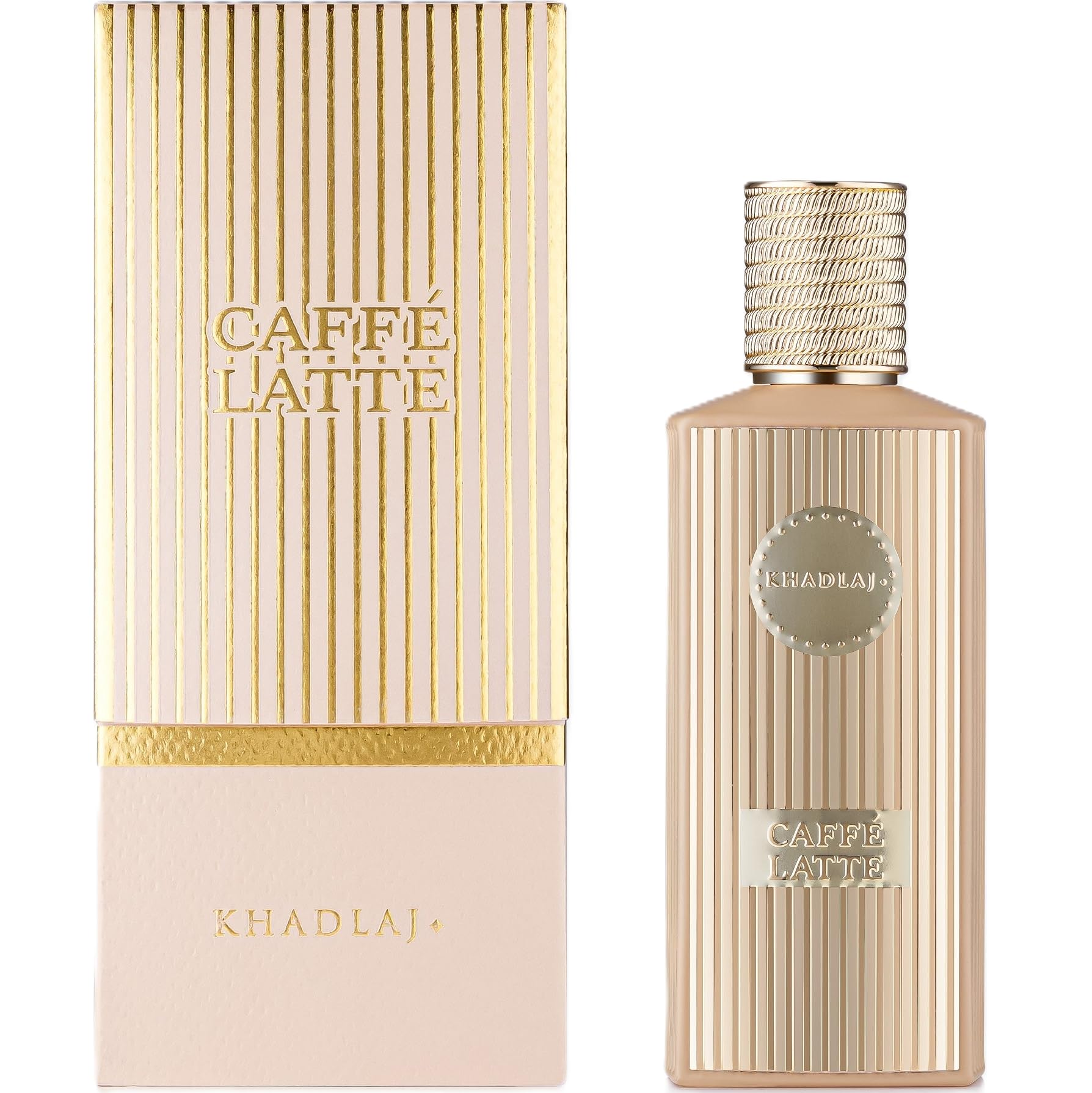 Khadlaj Caffe Latte close-up highlighting caramel-vanilla aroma for daily wear