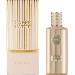 Khadlaj Caffe Latte close-up highlighting caramel-vanilla aroma for daily wear