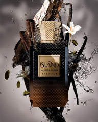 Khadlaj Island Vanilla Dunes pulse-points application, illustrating long-lasting scent.