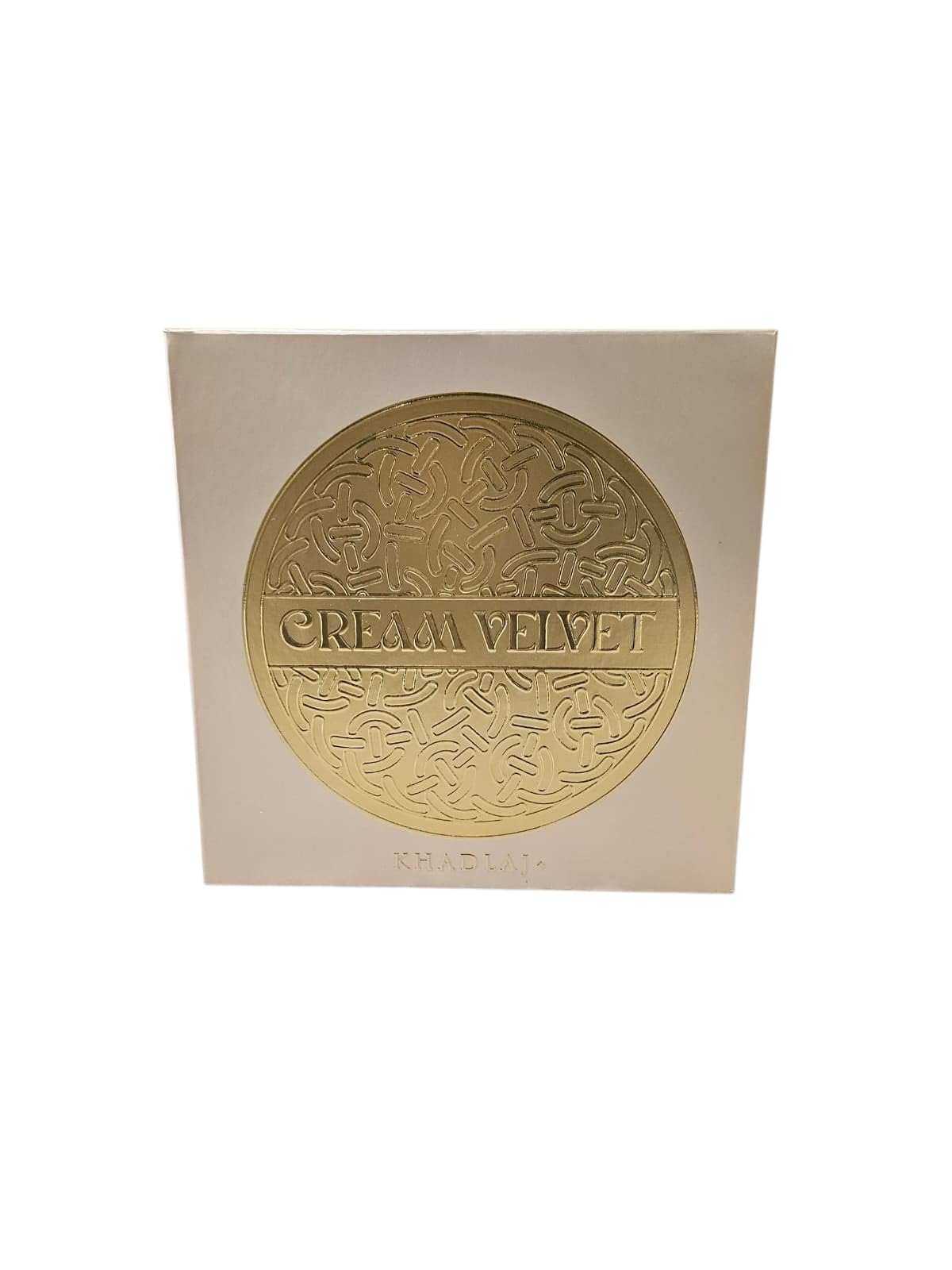 KHADLAJ PERFUMES Cream Velvet cap adds elegant detail