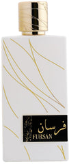 Khadlaj Perfumes Fursan White bottle-front offers refined everyday elegance.
