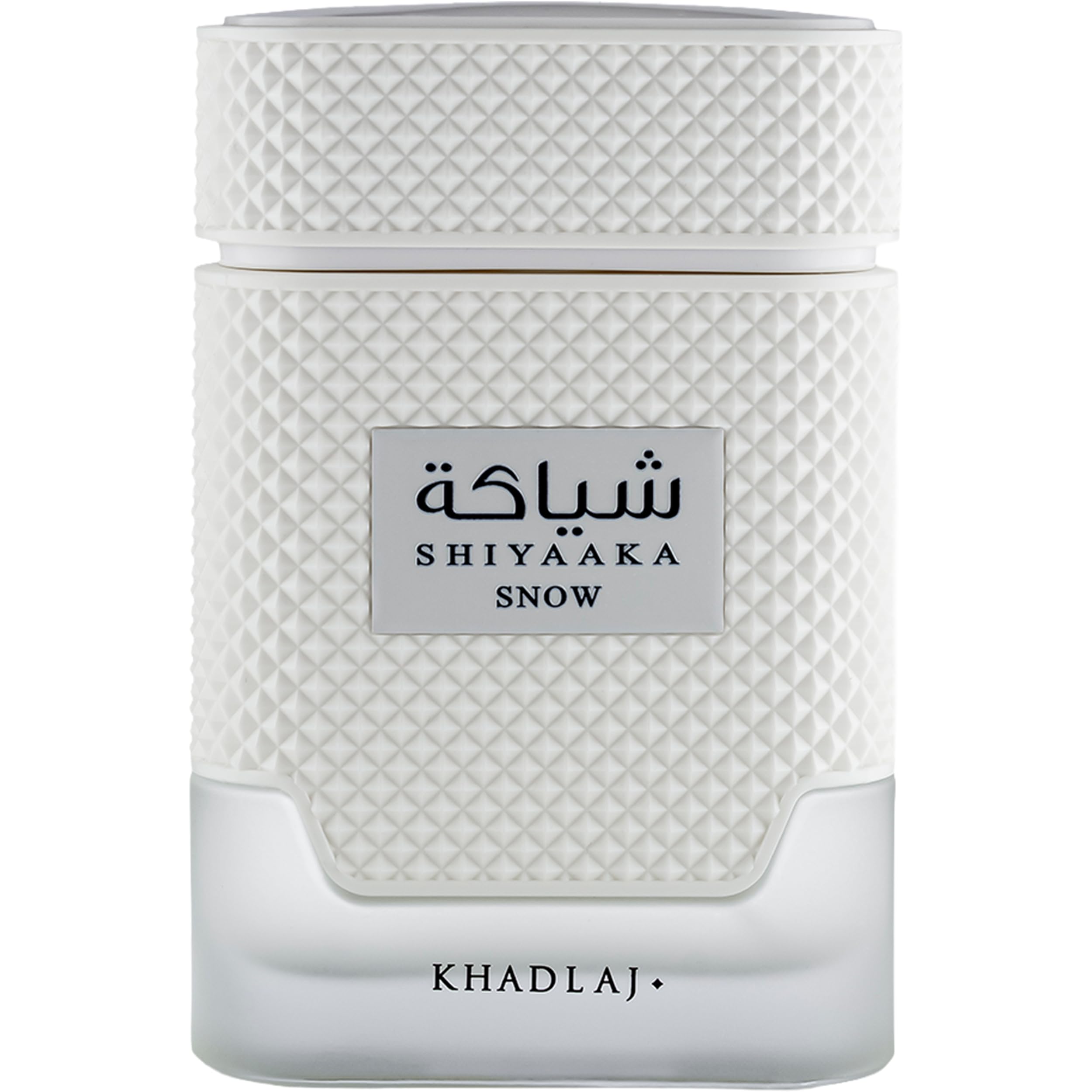 Khadlaj Shiyaaka Snow bottle top notes deliver crisp citrus for daily freshness.
