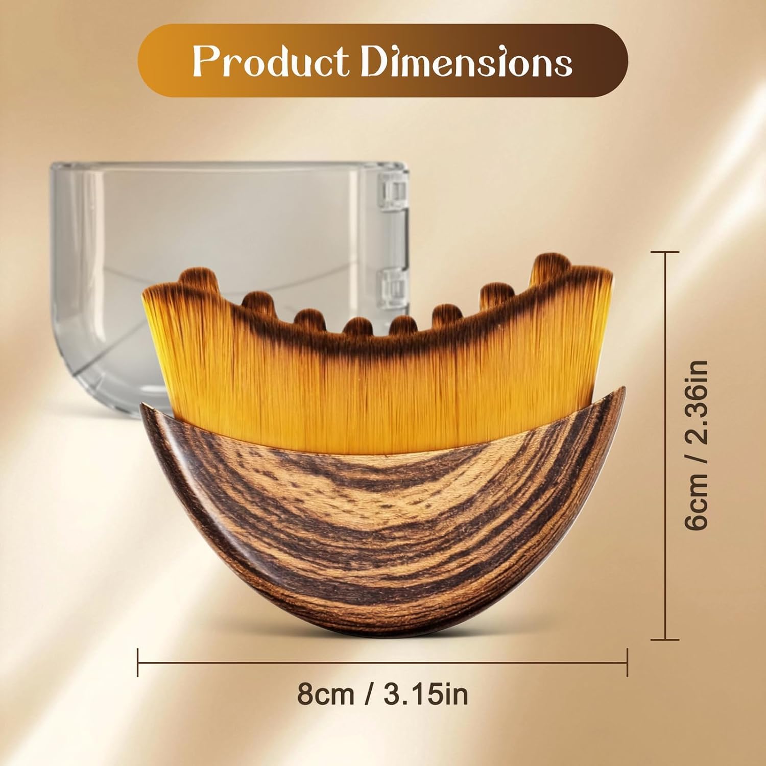 Khirdalane compact daily-use brush ready for effortless routine.
