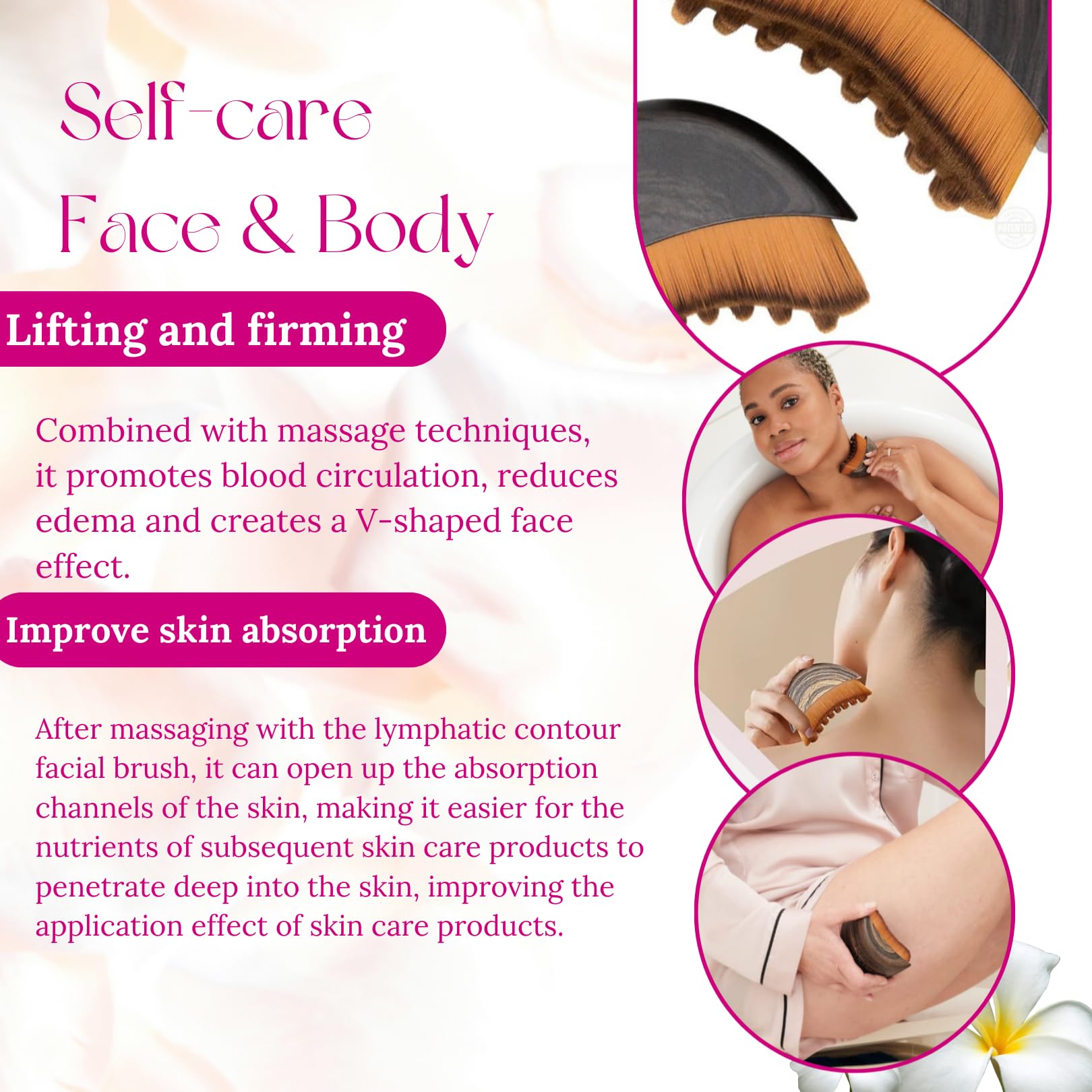Khirdalane soft bristles close-up shows gentle yet effective application on skin.