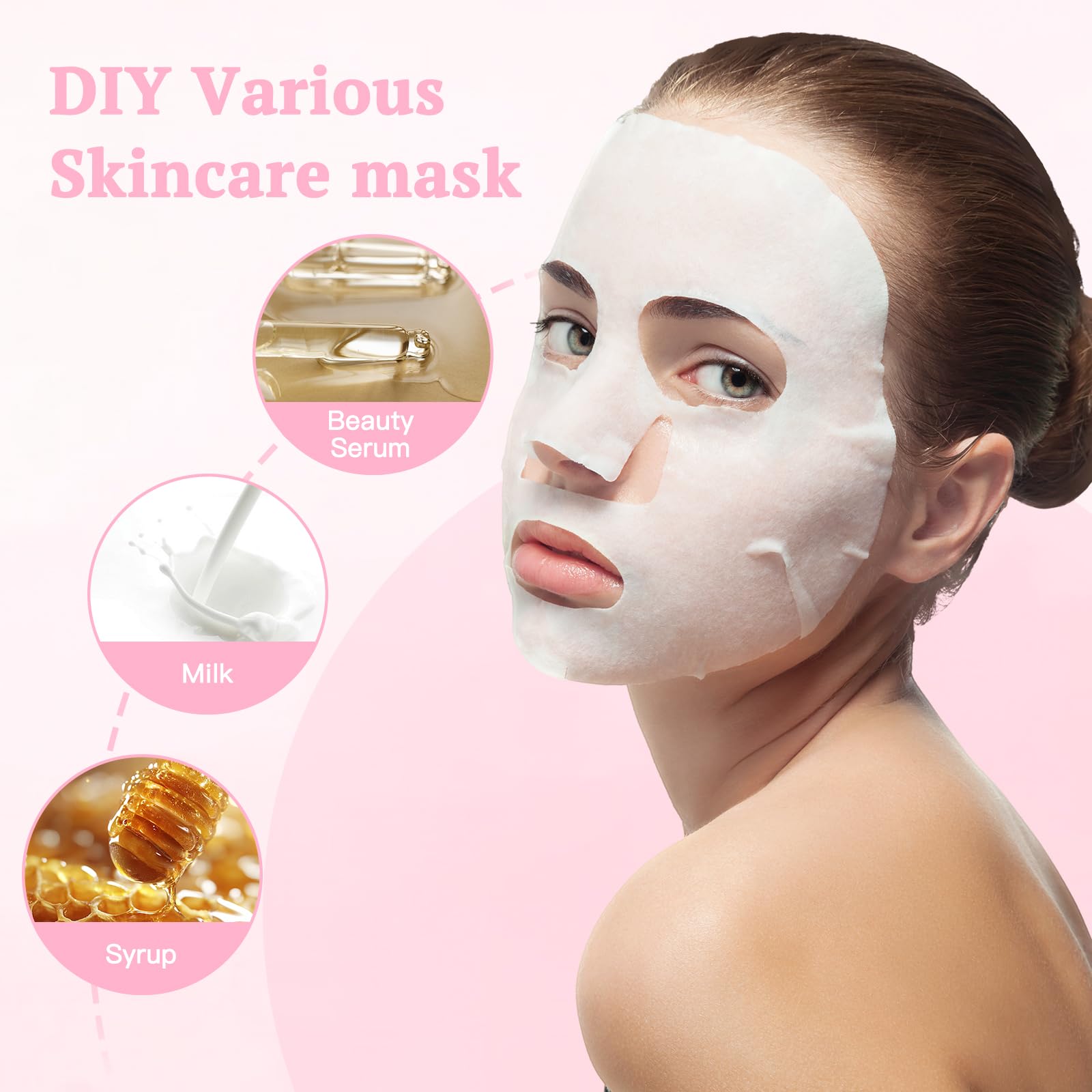 Khrgovd mascarilla de algodón comprimido para viaje, práctica y desechable.