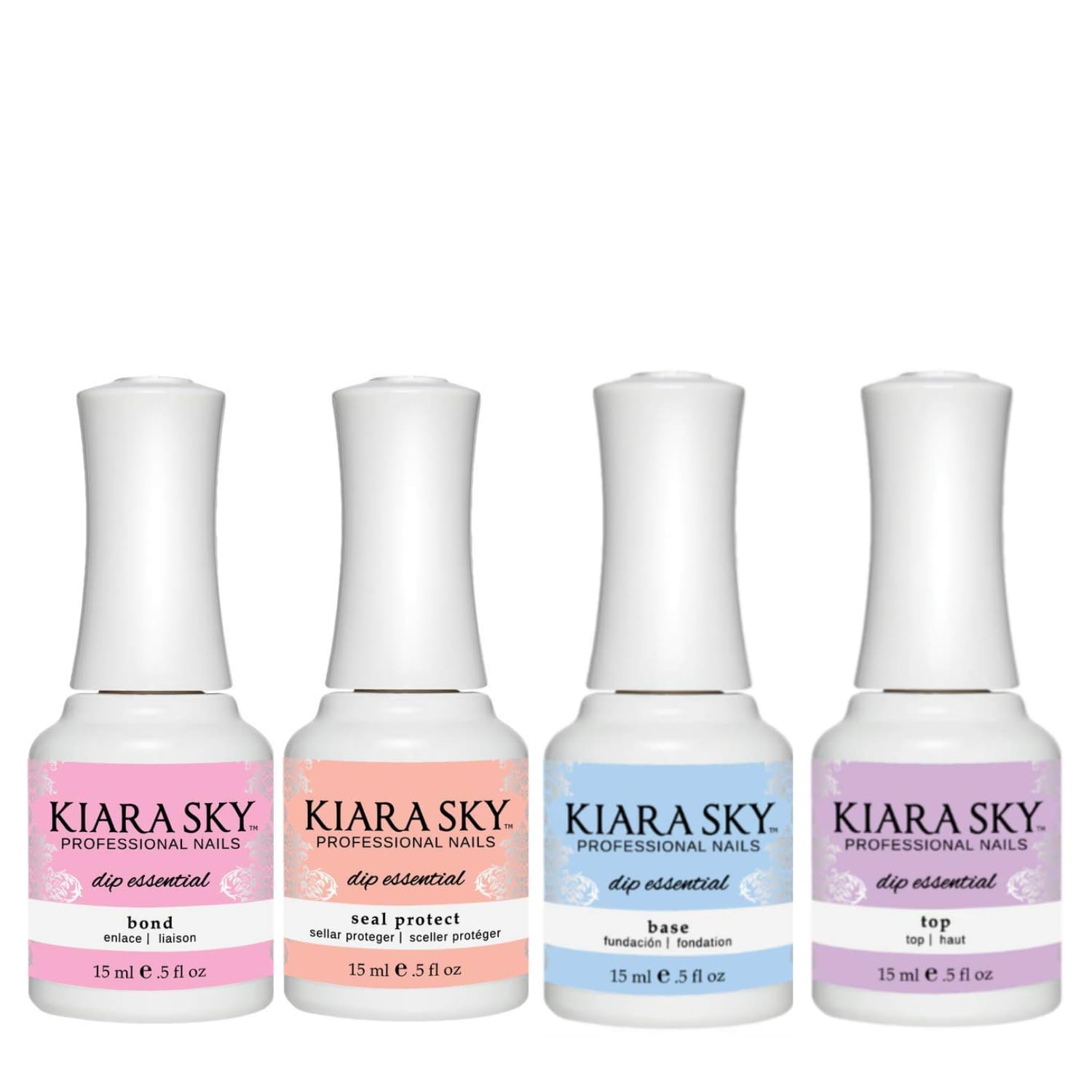 Kiara Sky bond bottle closeup highlighting durable formula for long lasting nails