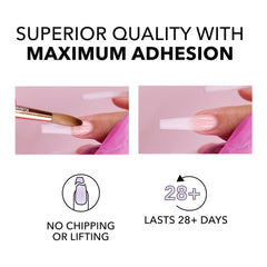 Kiara Sky EMA Monomer compatibility with any powder enables versatile design options