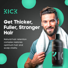 Kick Tea Tree Conditioner close-up tea tree oil for nourishment.