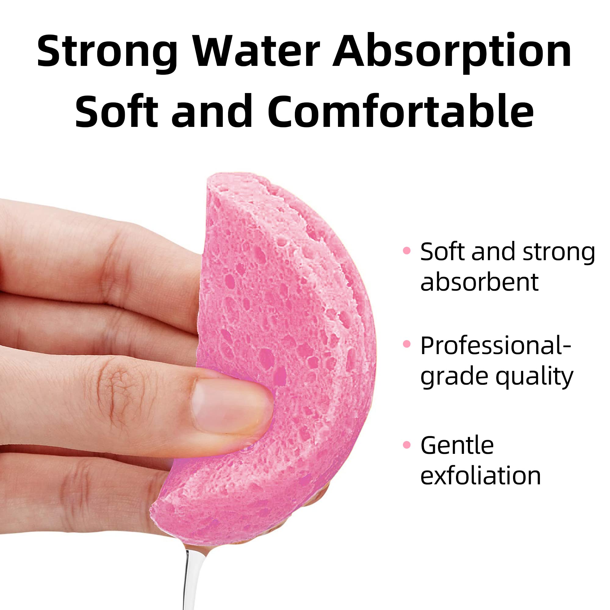Kickleen sponges on bathroom vanity demonstrate daily skincare routine.