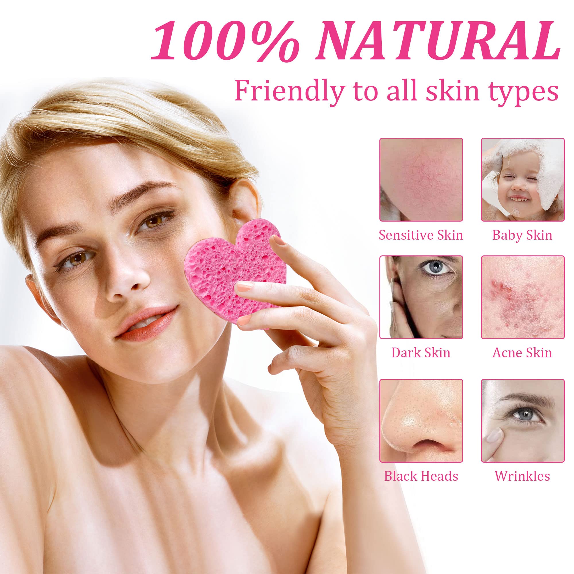 Kickleen sponge with cleanser illustrating effective facial cleansing and makeup removal.