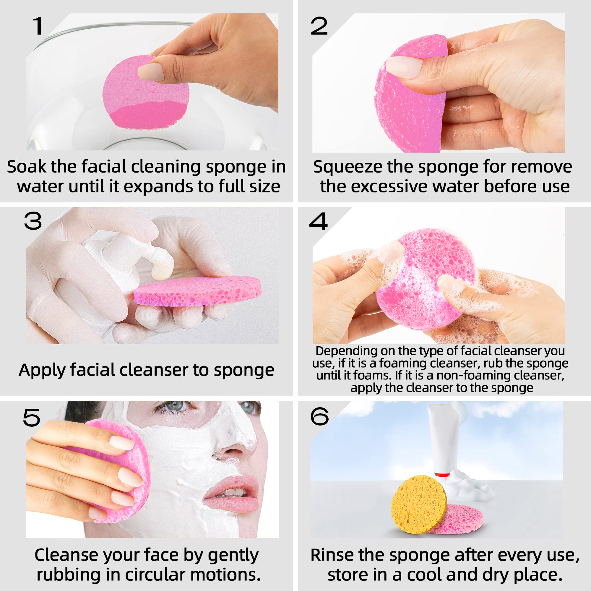 Kickleen travel-friendly sponges fit purse for on-the-go cleansing.