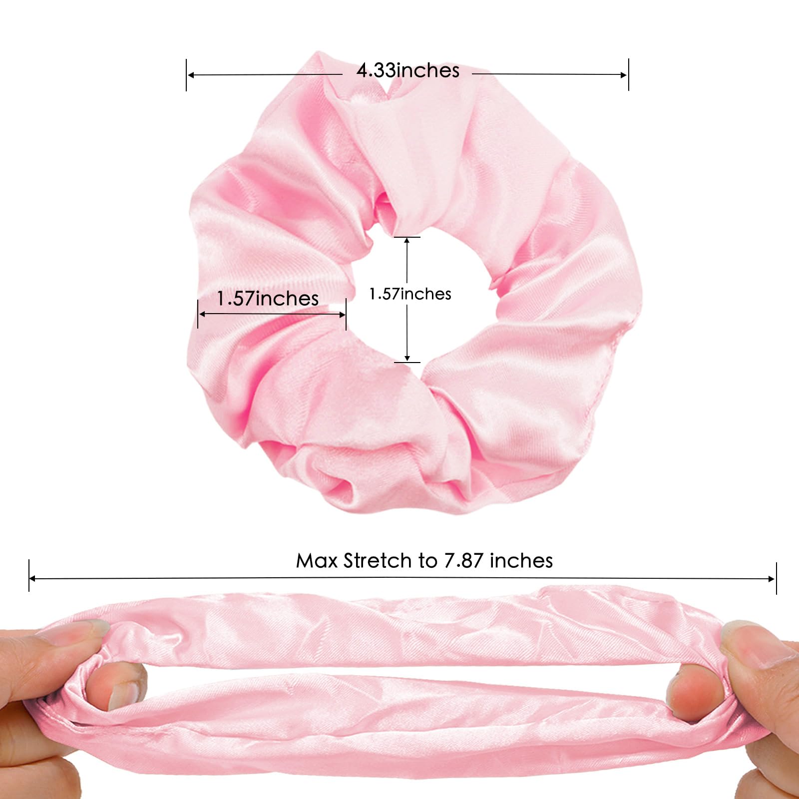 KICOSY daily-use silk hair ties prevent snagging during styling.