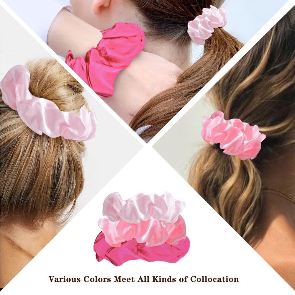KICOSY women's satin scrunchies suited for daily wear.