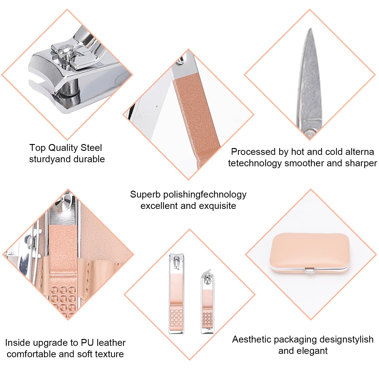 Kidoom oblique nail clippers designed for angled nail shaping.