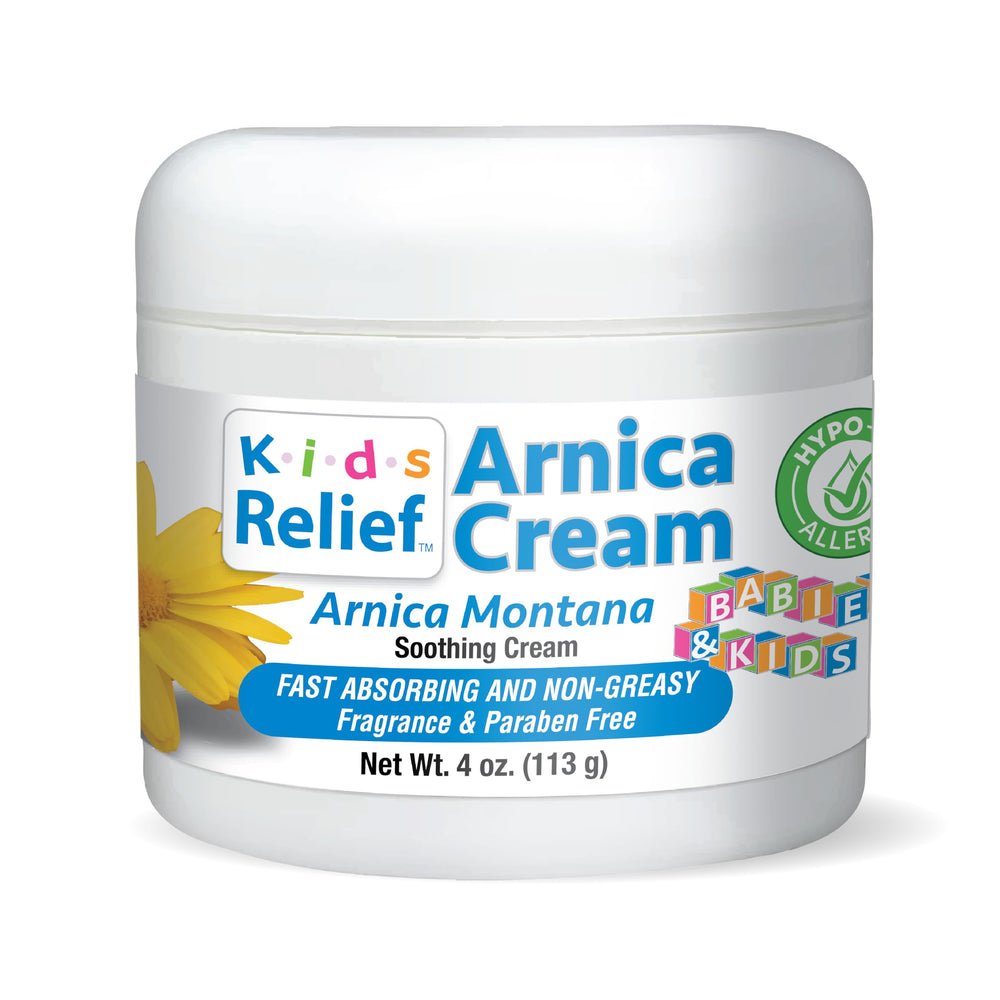 Kids Relief Arnica Cream muestra absorción rápida para uso puntual.