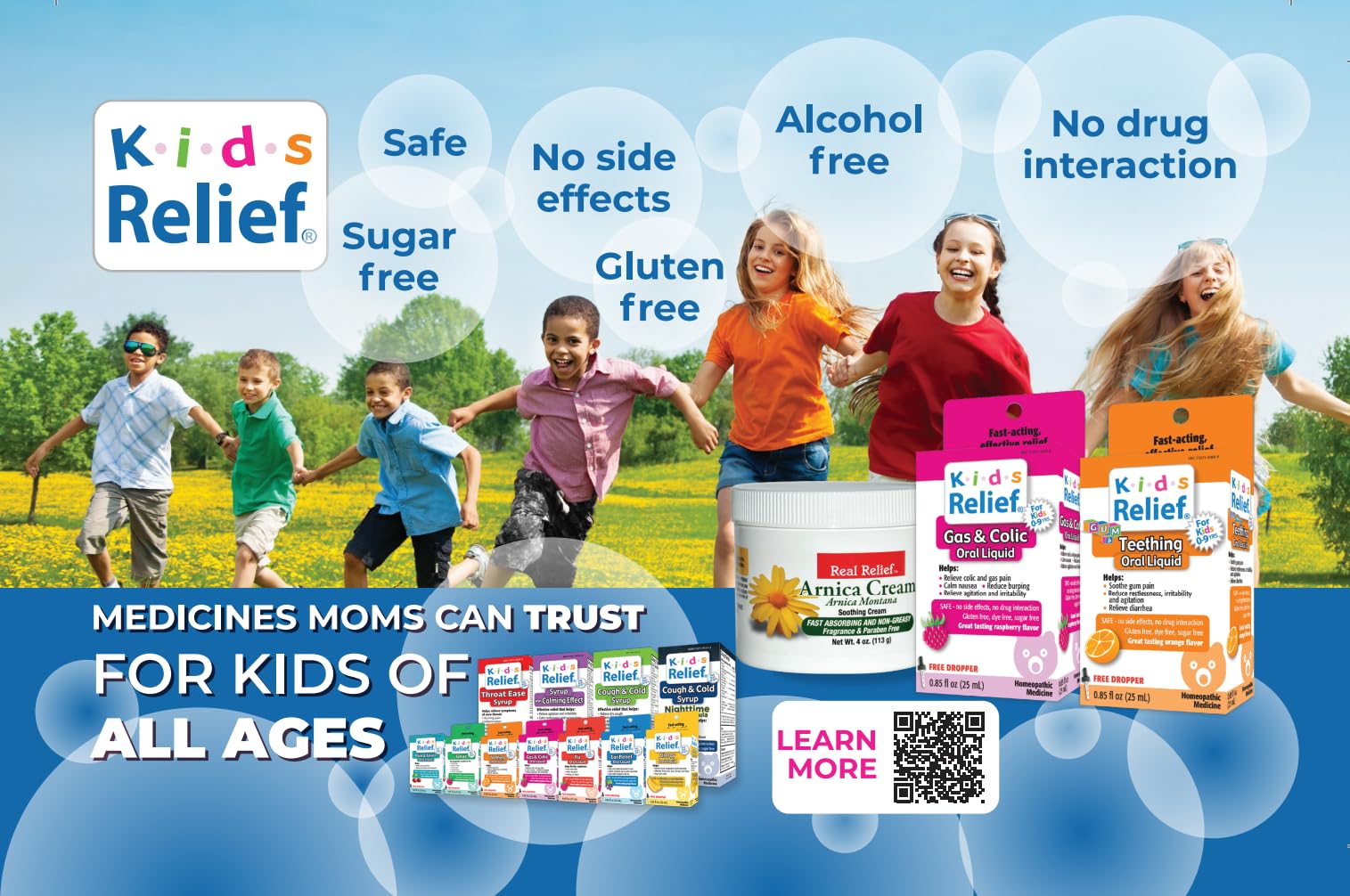 Kids Relief Arnica Cream aplicación fácil en zonas pequeñas.