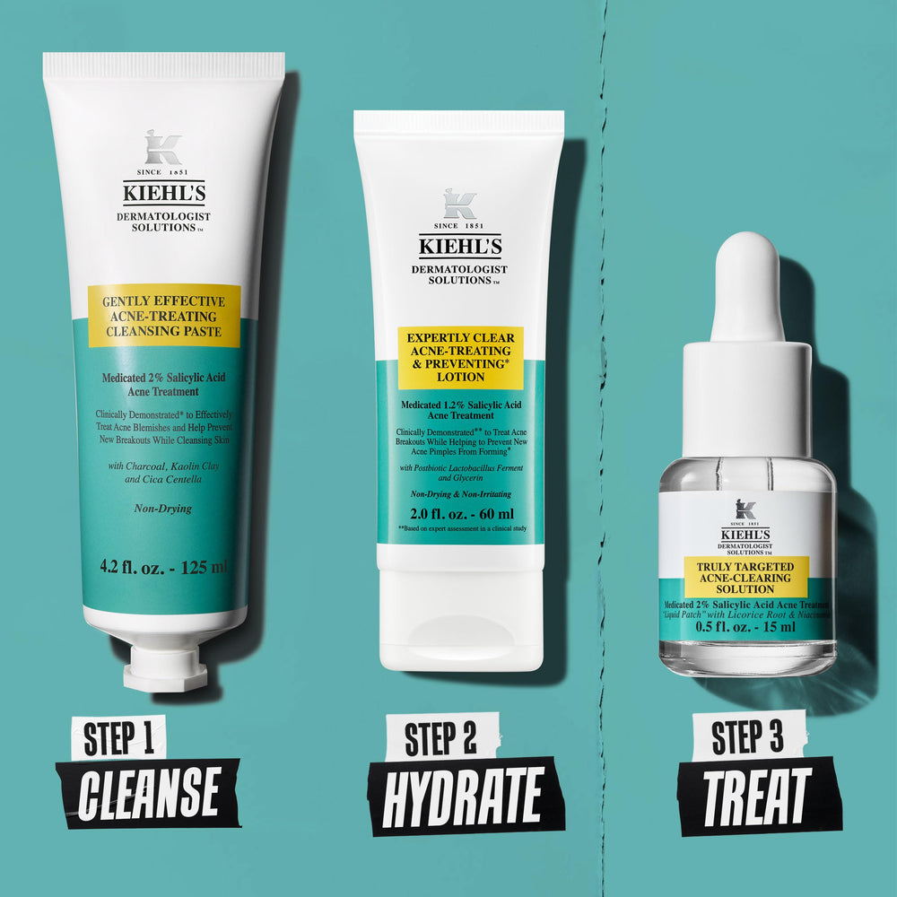 Kiehl's Acne-Treating Cleansing Paste ingredients Cica-Centella for comfort
