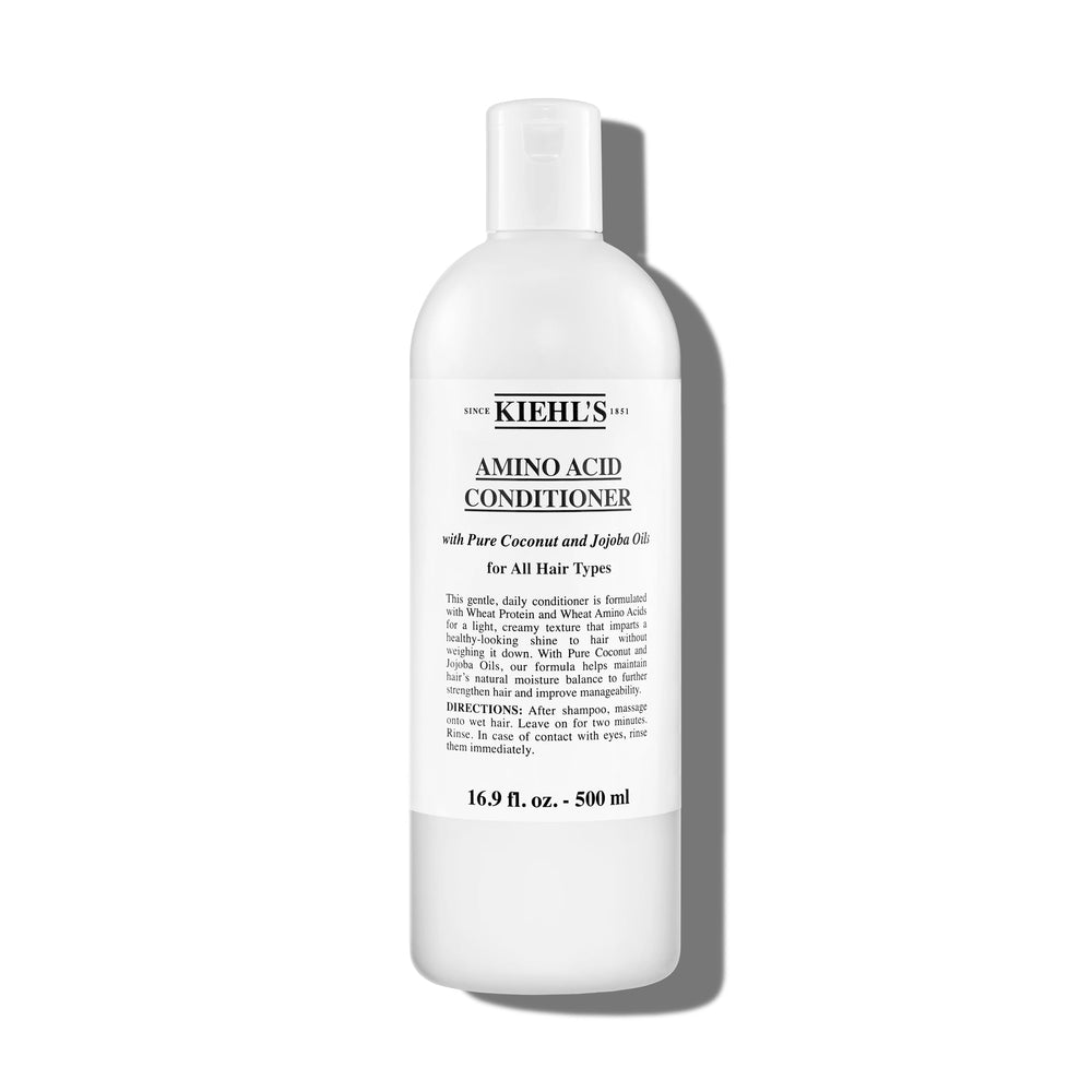 Kiehl's Amino Acid Conditioner bottle front for smoother detangling.