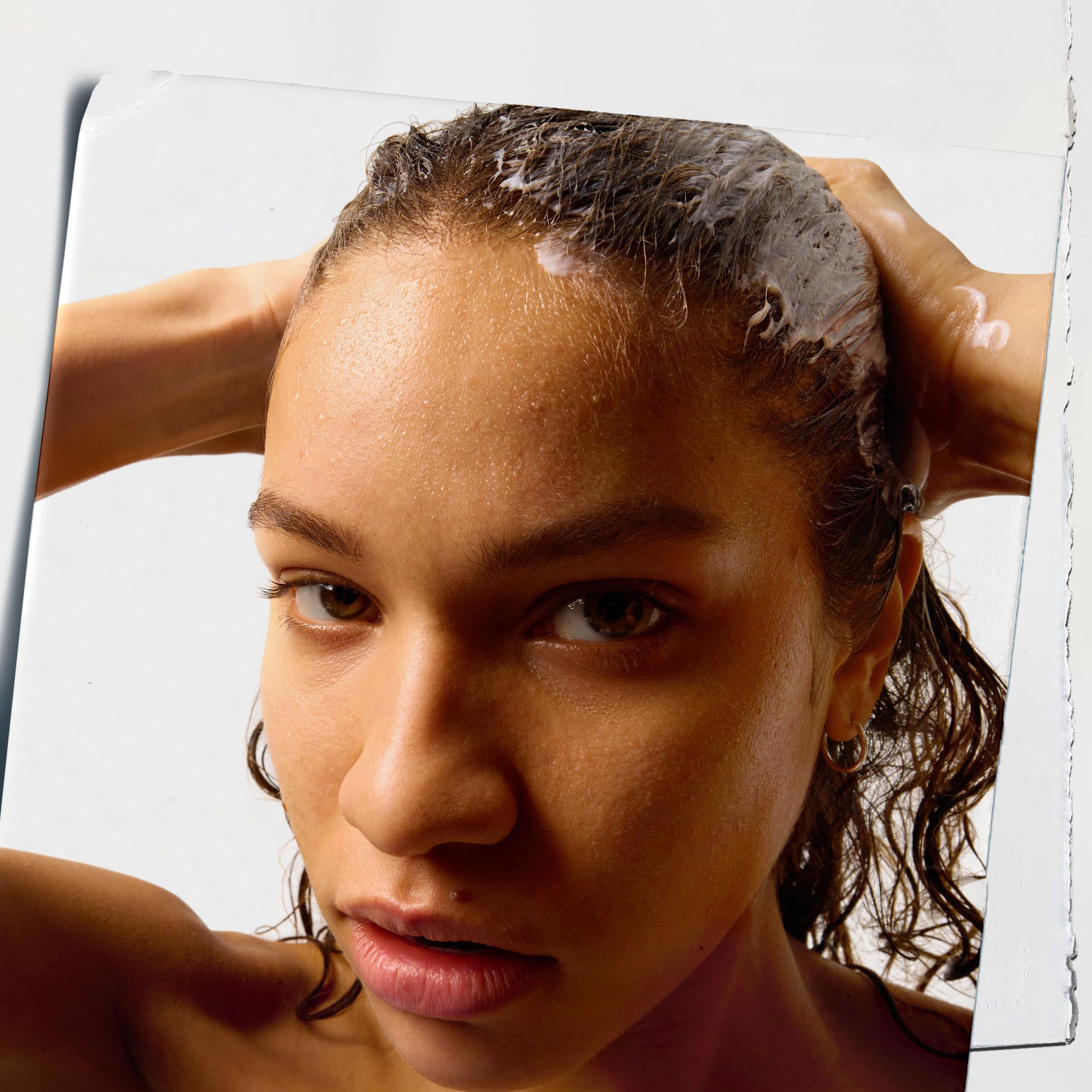 Kiehl's Amino Acid Conditioner on wet hair, smoother and more manageable styling.