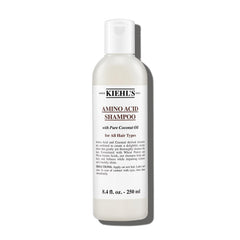 Kiehl's Amino Acid Shampoo bottle pour for gentle daily cleansing on all hair types