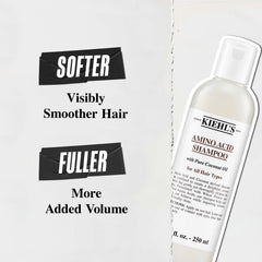 Lather texture forming a foamy cleanse during shower with Kiehl's shampoo.