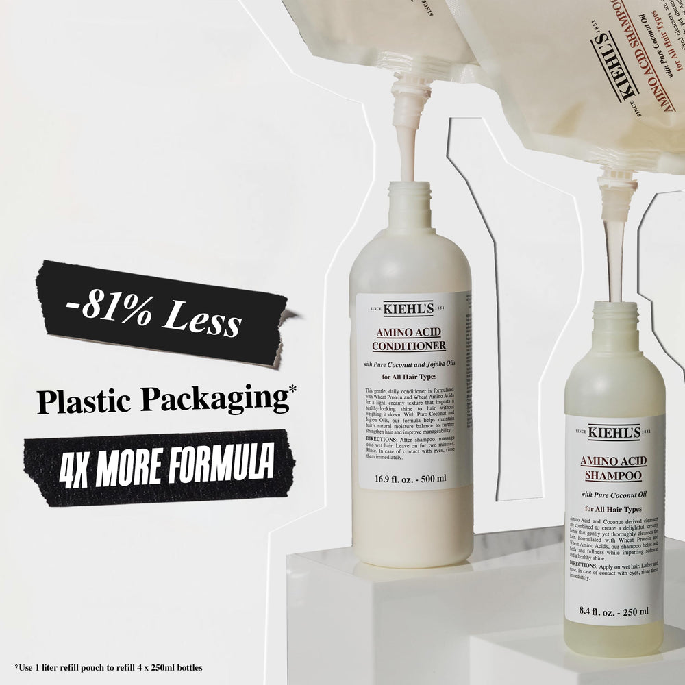Kiehl's Amino Acid Shampoo paraben-free label highlighted for safe use