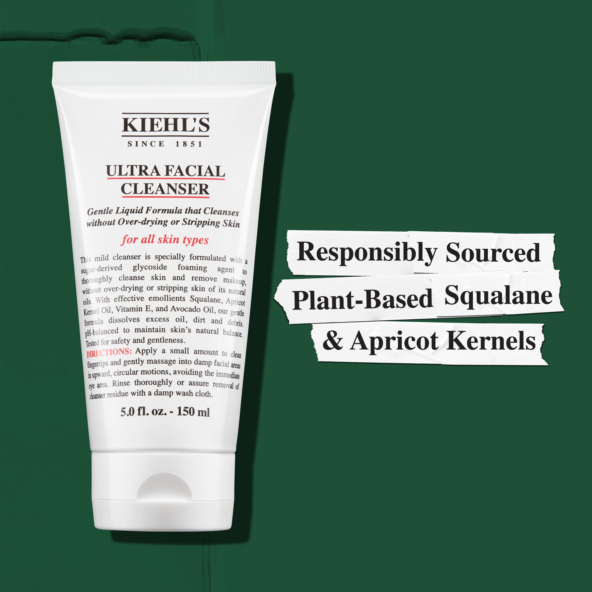 Kiehls apto para piel sensible gracias a fórmula suave.