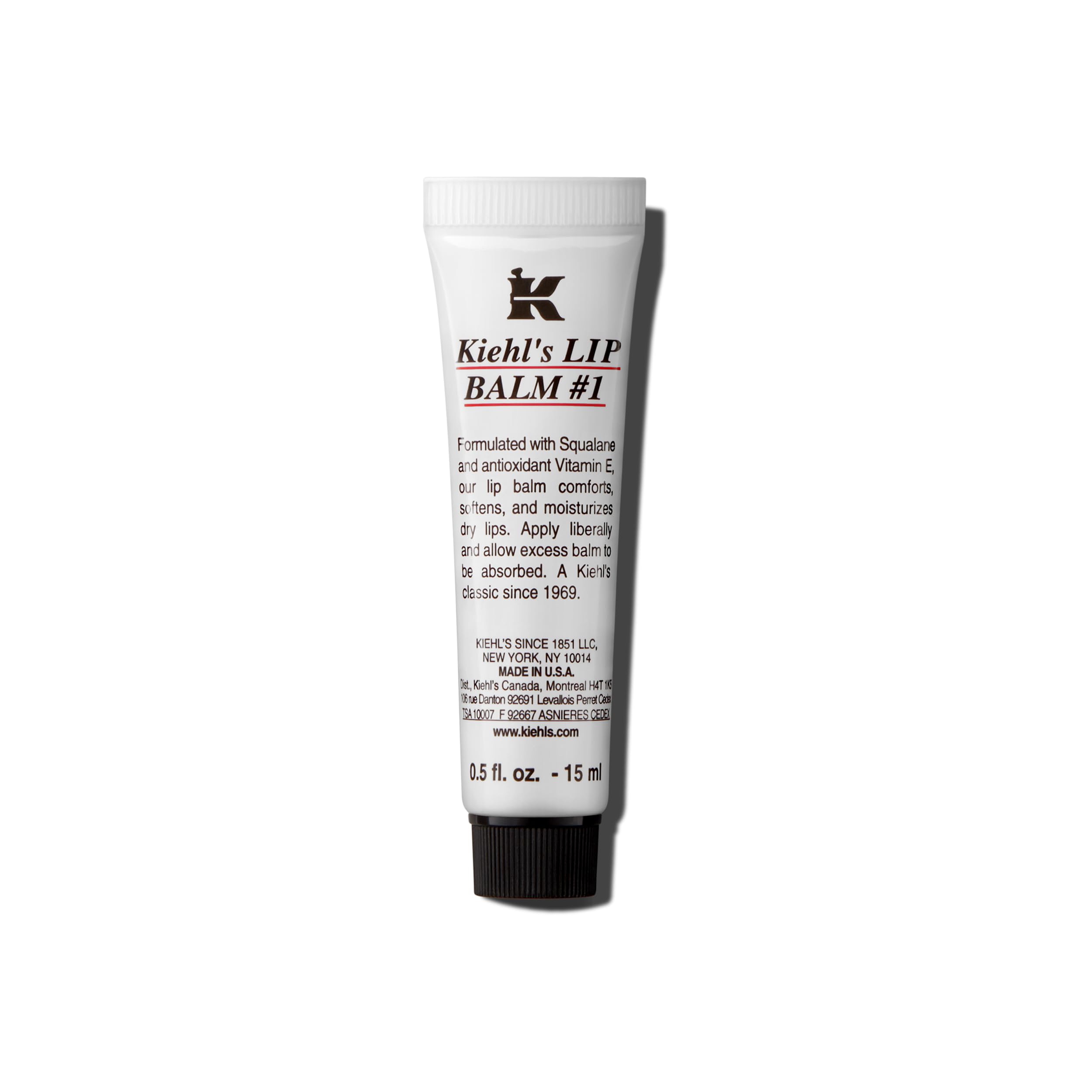 Kiehl's Lip Balm #1 en empaque elegante para uso diario.