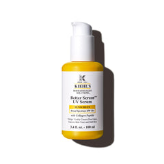 Kiehl's Better Screen Serum SPF50+ bottle pour showing lightweight texture