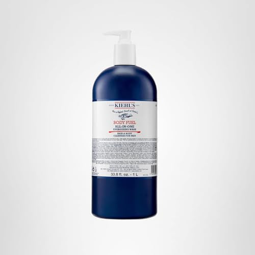 Kiehl's Body Fuel daily use setup encourages invigorating shower routine.