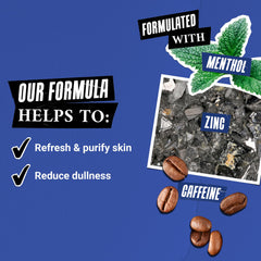 Kiehl's Body Fuel hair-skin closeup highlights cooling menthol sensation.