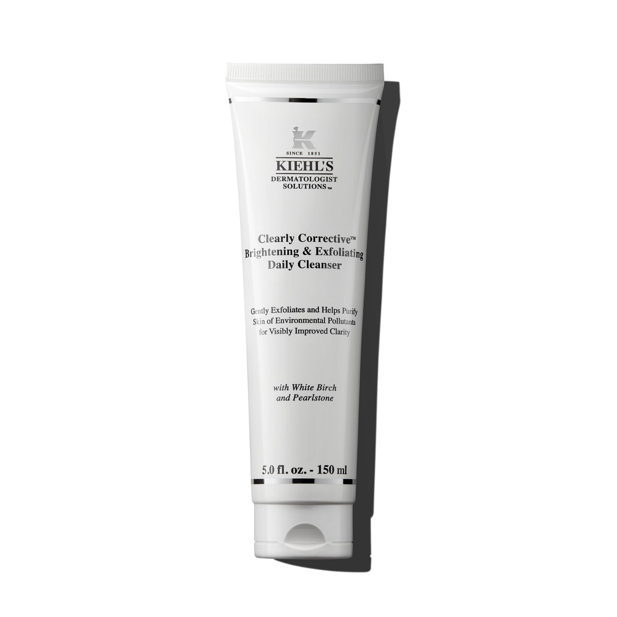 Kiehl's Clearly Corrective: botella de limpieza diaria para piel clara y suave.