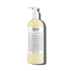 Kiehl's Creme de Corps Rich bottle closeup showing premium hydration potential