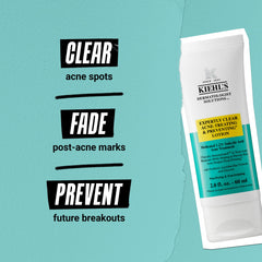 Kiehl's Expertly Clear Salicylic Acid label indicates active blemish-fighting formula for pores.