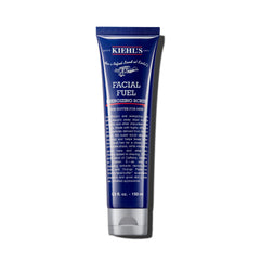 Kiehl's Facial Fuel Exfoliating Scrub bottle with caffeine for refreshed, smoother skin.
