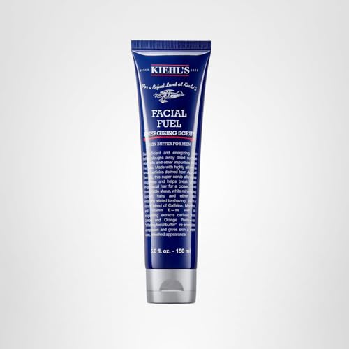 Kiehl's Facial Fuel Exfoliating Scrub paraben-free and sulfate-free packaging.
