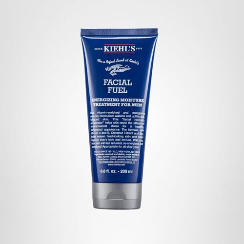 Kiehl's Facial Fuel non-greasy texture finishing smooth look.