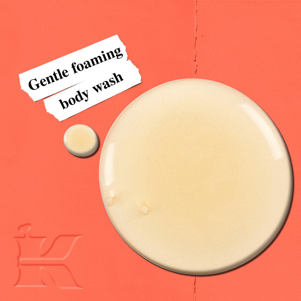 Kiehl's Grapefruit foaming lather highlights light cleansing and citrus aroma.