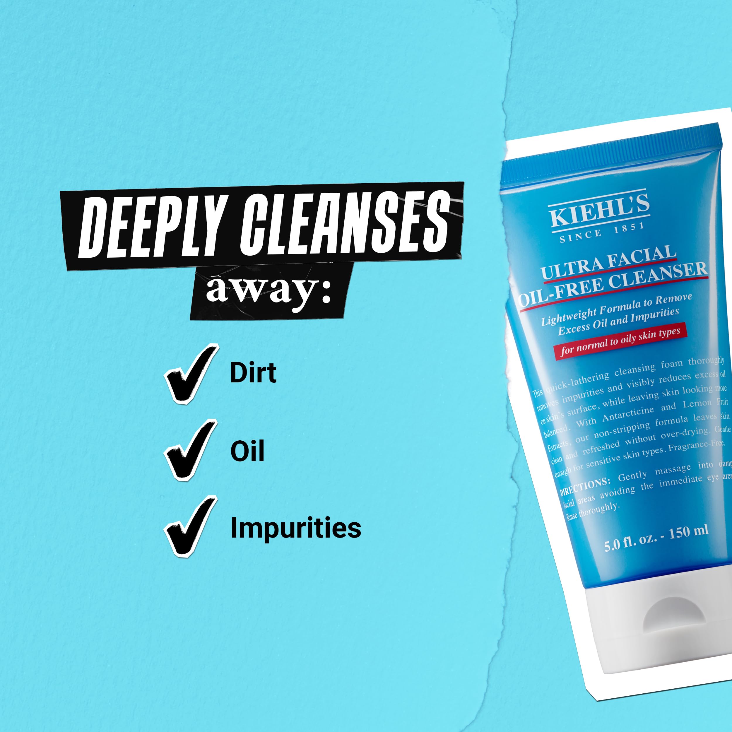 Kiehl's Lemon Fruit Extract highlight; contributes to a fresh, clarified complexion.