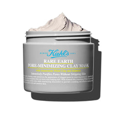 Kiehl's Rare Earth mask with bentonite clay purifies pores.